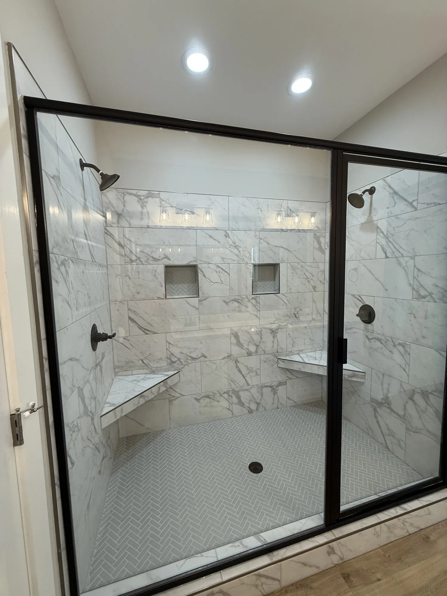 Marble Walk-In Shower