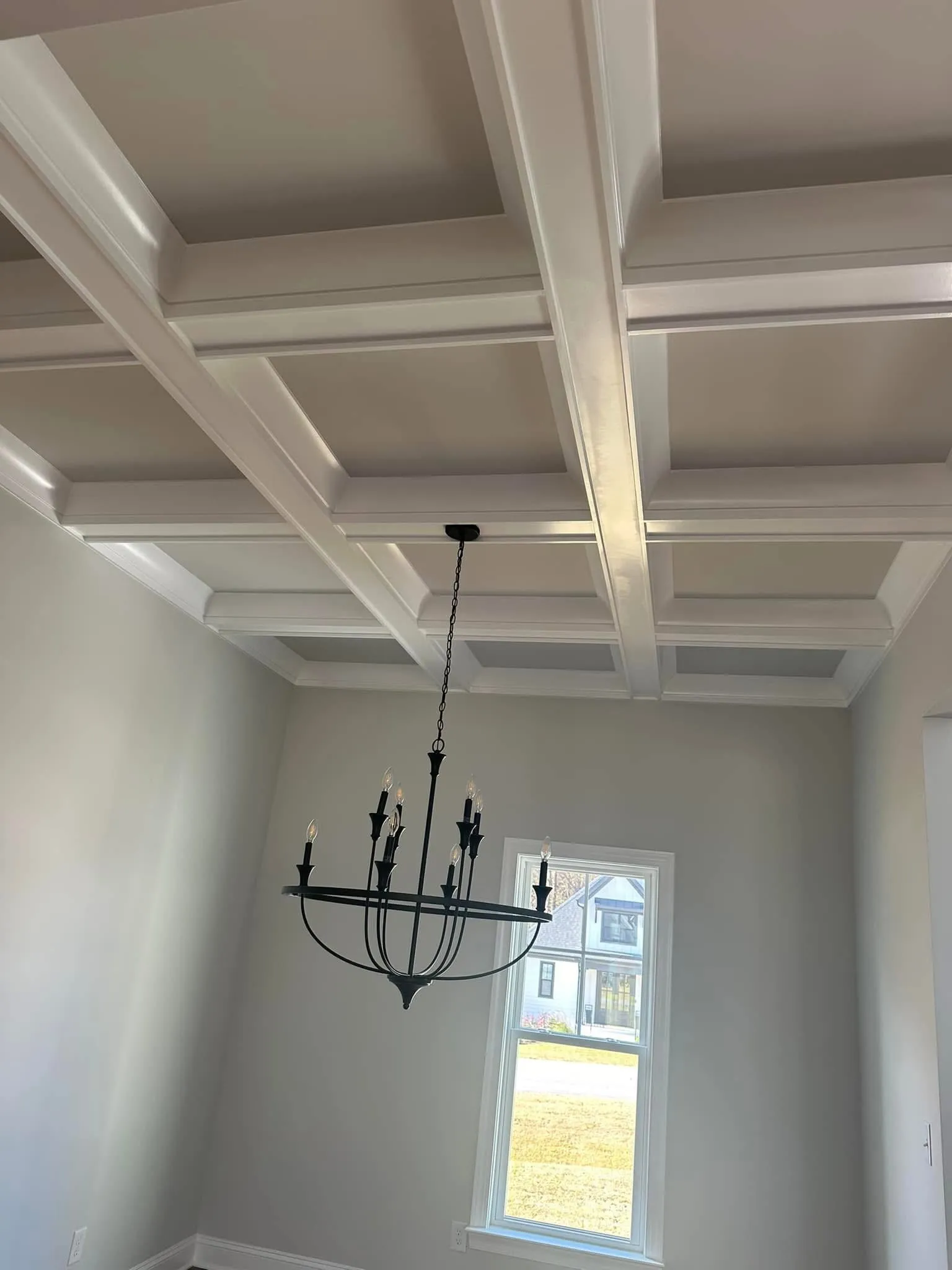 Coffered Dining Ceiling